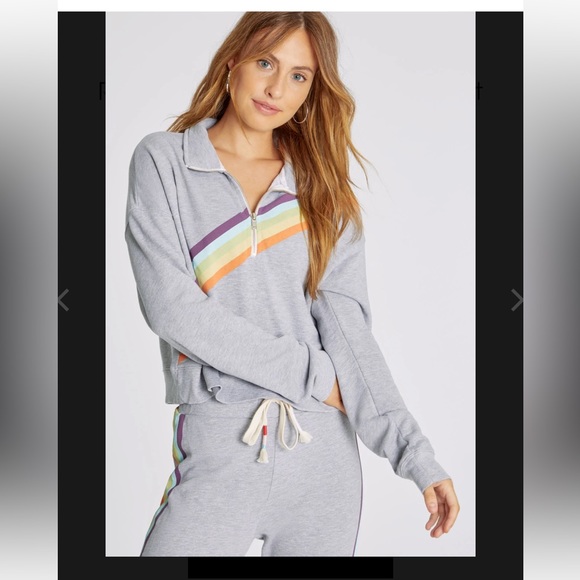 WILDFOX Rainbow half zip - Picture 2 of 5
